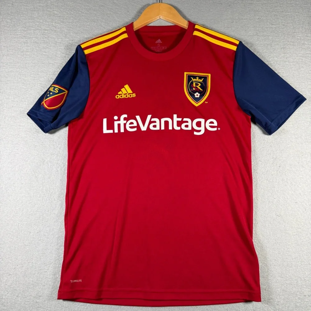 Adidas‎ Real Salt Lake MLS Soccer Jersey Mens Small Red Climalite CE6275 2017
